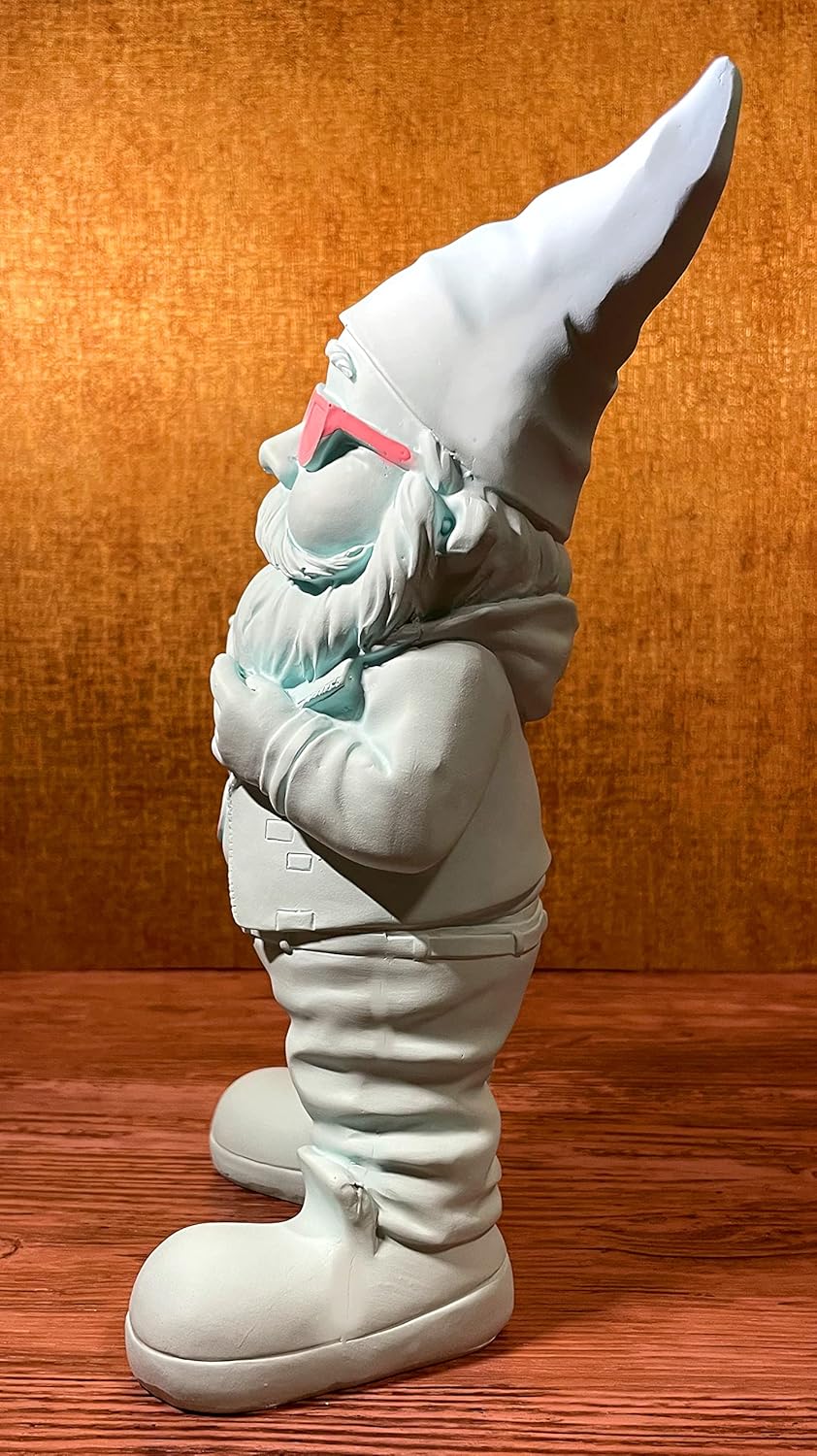 gartenzwerg dekofigur gartenfigur türkis rosa pastell gnome kunstharz gartenzwerg-lustig kunsthandwerk